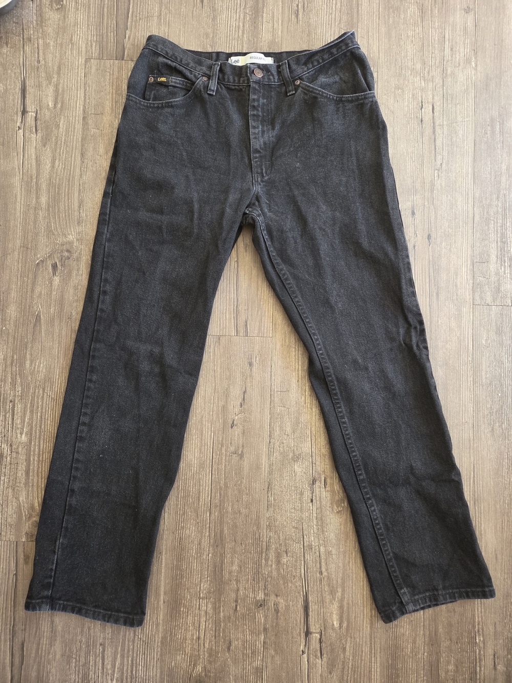 Vintage Lee Straight Leg Black Jeans
